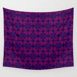 Teardrop Flowers // Textured Fuchsia Wall Tapestry