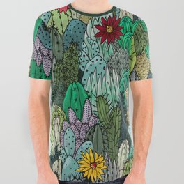 Cactus Collection All Over Graphic Tee
