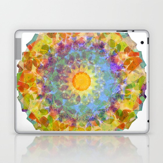 Bright Colorful Art - Sunshine Mandala Laptop & iPad Skin