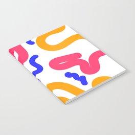 1 Abstract Shapes Squiggly Organic 220520 Notebook