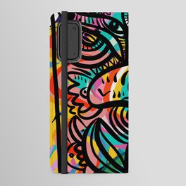 Graffiti Colorful Creatures Are Dancing Android Wallet Case