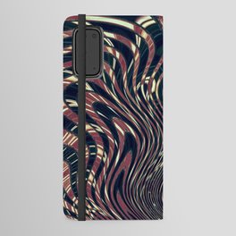 Psychedelic Brown Tones Line Art Android Wallet Case