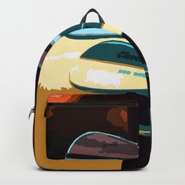 Gold Clubs Taking A Rest Backpack