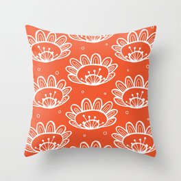 Pollen (in Orange) Throw Pillow
