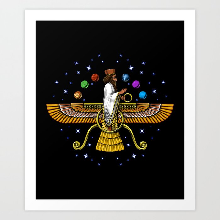 Ancient Anunnaki Symbol Art Print by Nikolay Todorov Society6