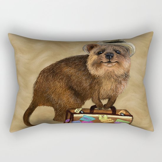 Traveller // quokka Rectangular Pillow