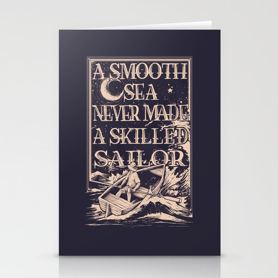 A Smooth Sea Stationery Cards