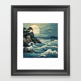 Giejiko Coast Framed Art Print