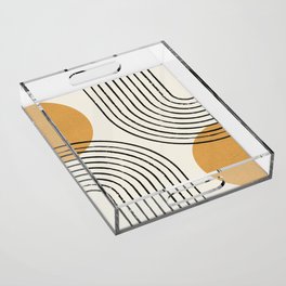 Sun Arch Double - Gold Acrylic Tray