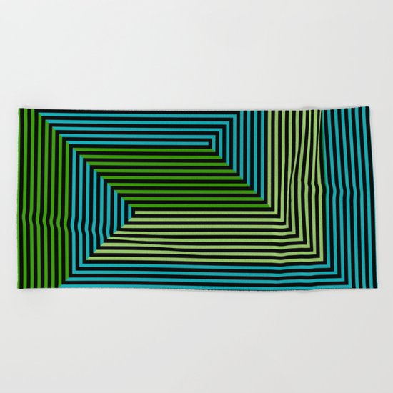 concentric 07 Beach Towel