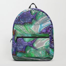 Under Water Backpack | Digital, Underwater, Alenesirott Cope, Fish, Ocean, Water, Green, Collage, Nautical, Purple 