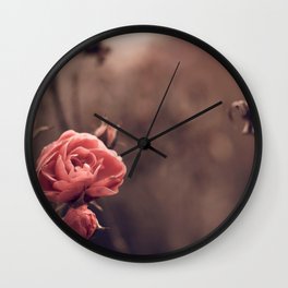 Magnificent Gracious Bush Of Roses Close Up Ultra HD Wall Clock