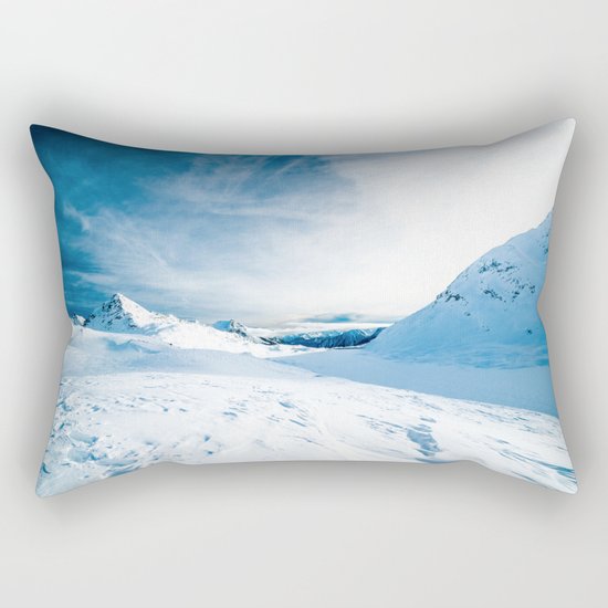 White Mountain 3 Rectangular Pillow