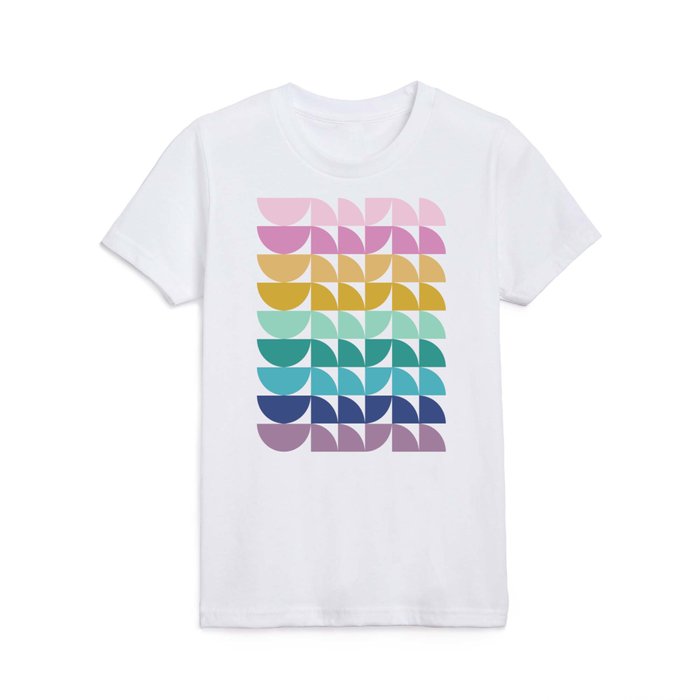 Rainbow Geometric 93 Kids T Shirt