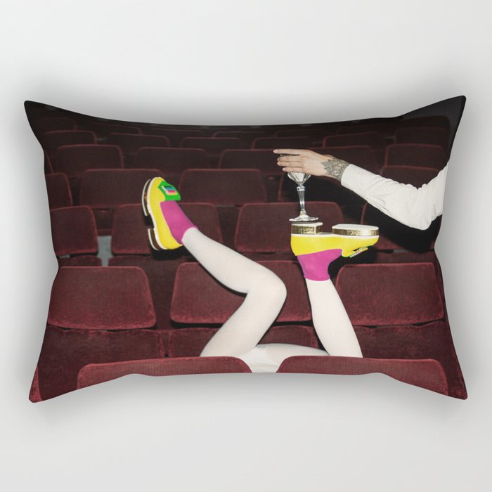 I enjoy going to the cinema. Taking a dress off. Closing my eyes. Watching the Dreamers. Rectangular Pillow
