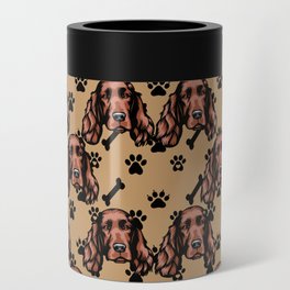 All over dog face pattern design. Can Cooler