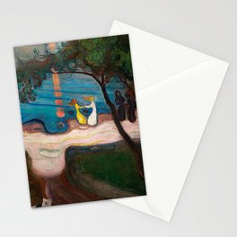 Dancing on a Shore, 1900 by Edvard Munch Stationery Card