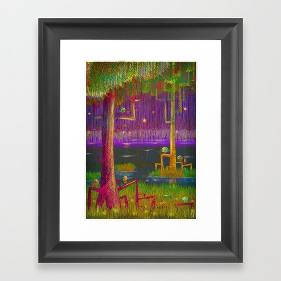 In the forest Framed Art Print