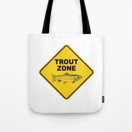 Trout Fishing Zone Tote Bag