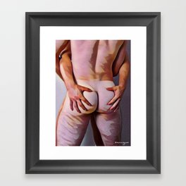 Lovers Embrace Framed Art Print