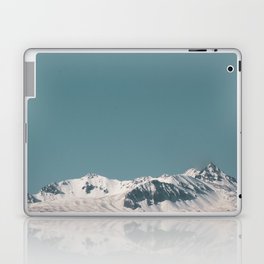Mexico Photography - Gigantic Snowy Mountain Under The Blue Sky Laptop Skin