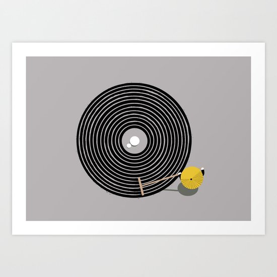 Zen vinyl Art Print