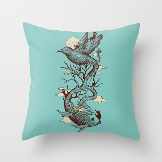 Escape from Reality Throw Pillow by Norman Duenas Society6