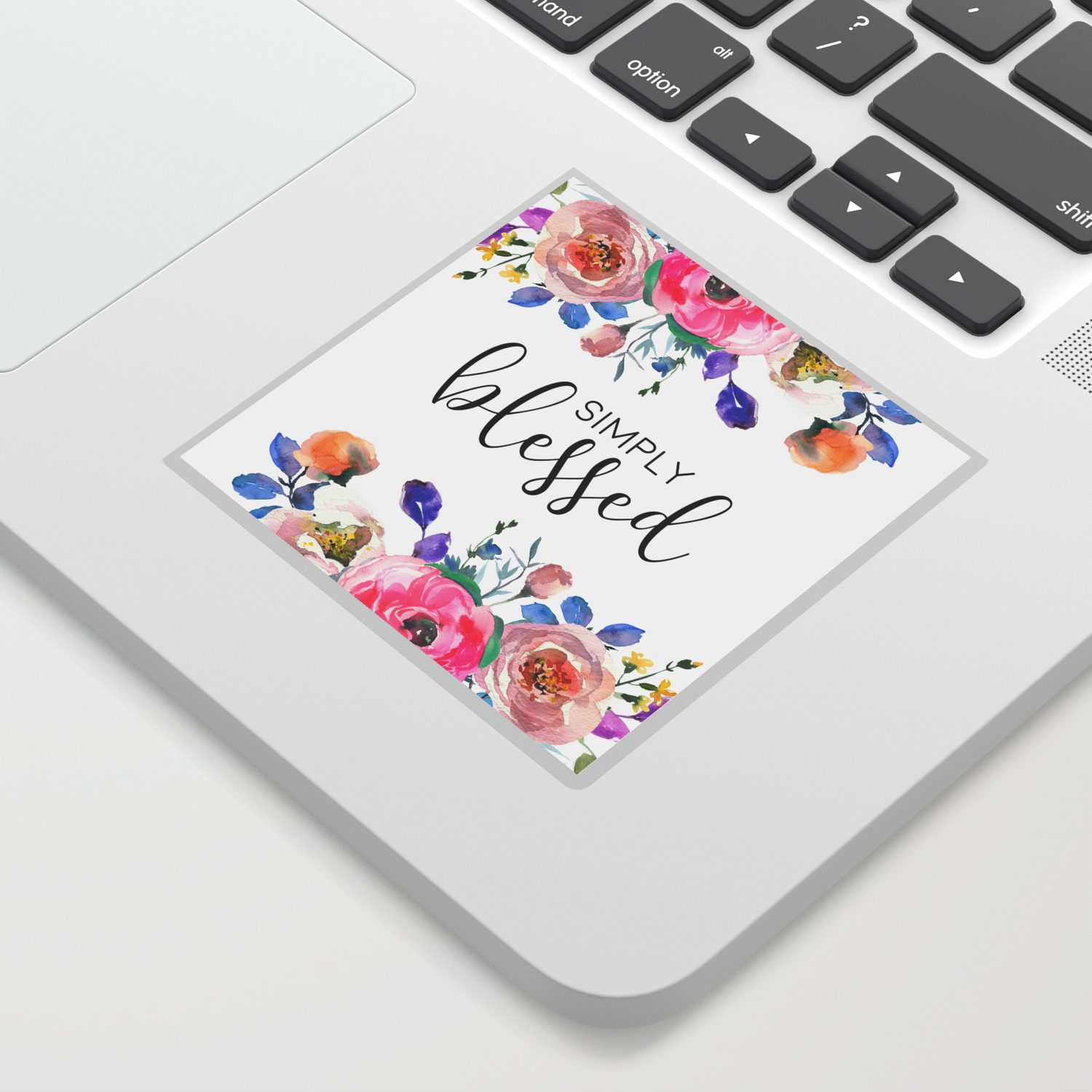 Simply Blessed Gallery Wall Inspirational Quote Printable Wall Art Sticker By Printableartsy Society6