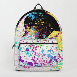 Black Horse Paint Splatter Backpack