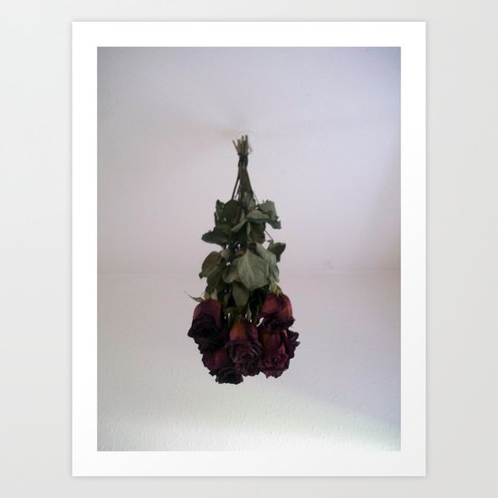 Hanging Roses Art Print