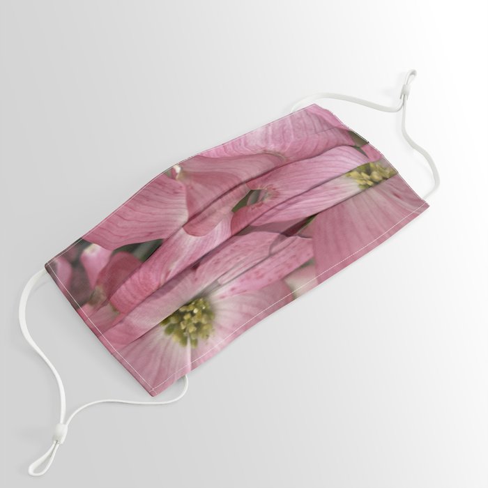 Playful Pink Dogwood Flowers Blooms Face Mask