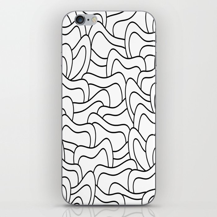 Abstract pattern - black and white. iPhone Skin