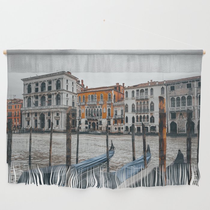 Venice Italy with gondola boats surrounded by beautiful architecture along the grand canal Wall Hanging