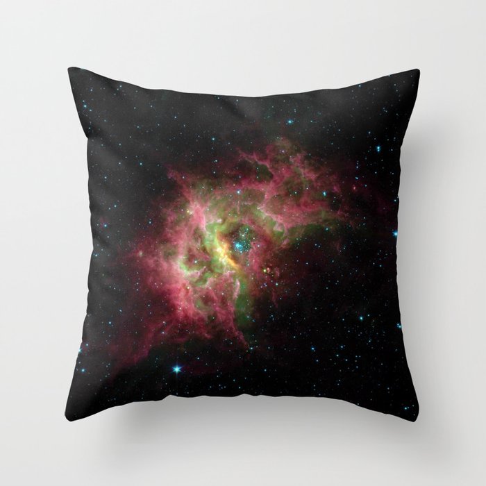 Nebula RCW 49, Milky Way in southern constellation Centaurus Telescopic Photograph Throw Pillow