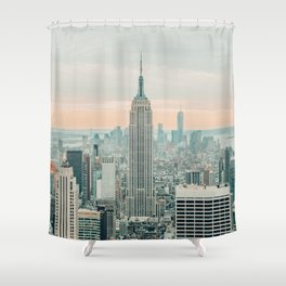 Details about   New York Shower Curtain Empire State Building Print for Bathroom 