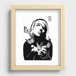 Lili + The Butterflies Recessed Framed Print