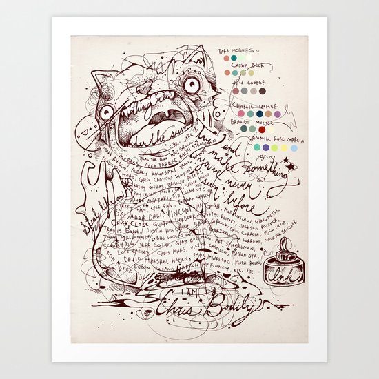 Make a name for yourself Art Print