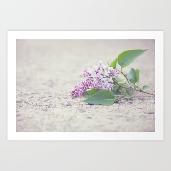 C'est le temps des lilas Art Print