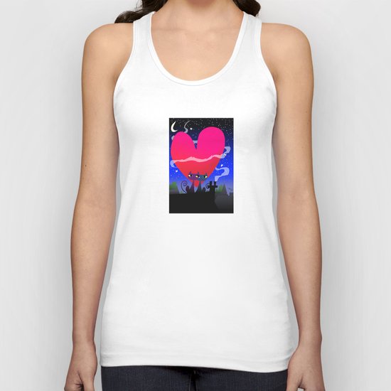 Valentines Cats Unisex Tank Top