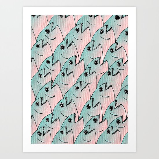 Fish Pattern #1 Art Print