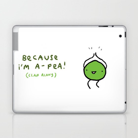 Happy Pea Laptop & iPad Skin
