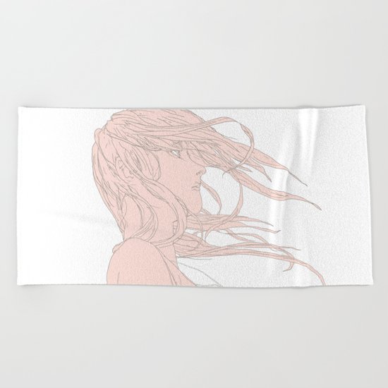BLOWIN' IN THE WIND Beach Towel