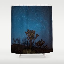 Midnight Stars at Joshua Tree Shower Curtain