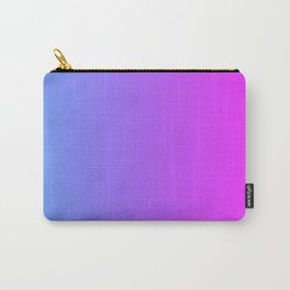 Blue And Pink Gradient Pattern Carry-All Pouch