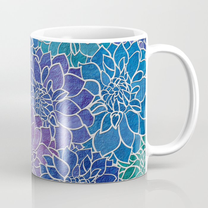Dahlia Flower Pattern 5 Coffee Mug