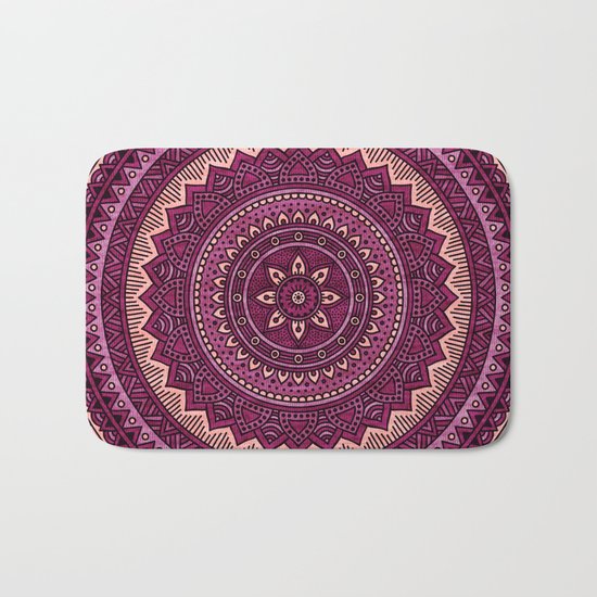 Hippie mandala 39 Bath Mat