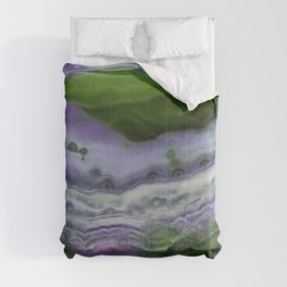 Purple and Green Agate Comforter