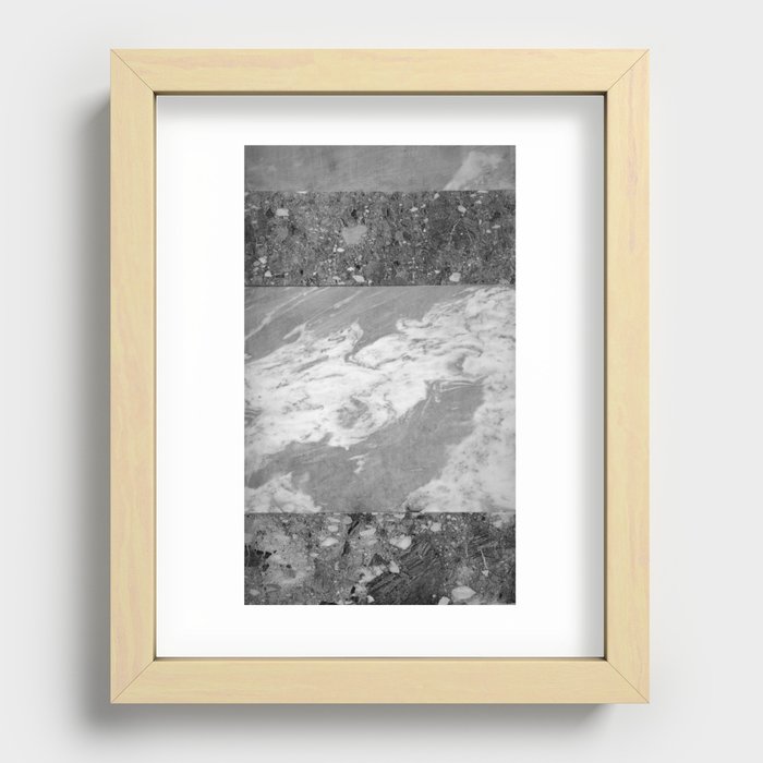 Marble Stripe Glam #1 #marble #texture #decor #art #society6 Recessed Framed Print