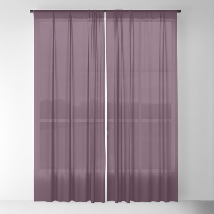 Eggplant Sheer Curtain By Sharonmau Society6