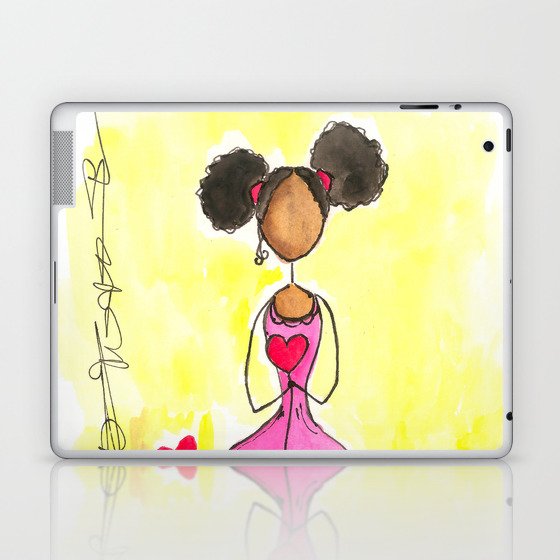 Tia Spread Love African American Art Laptop & iPad Skin